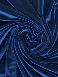 Deep Sapphire Polyester/Lycra Stretch Velvet Knit 58W