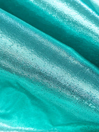 Robin's Egg Blue Metallic/Nylon Tissue Lamé - Imported From Japan - 44W