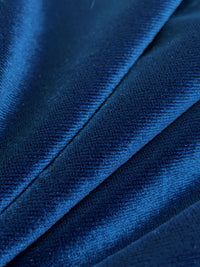 Deep Sapphire Polyester/Lycra Stretch Velvet Knit 58W