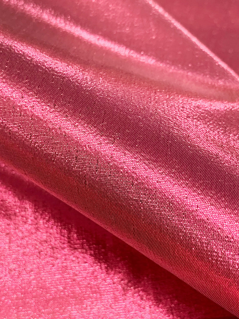 Charm Pink Metallic/Nylon Tissue Lamé - Imported From Japan - 44W