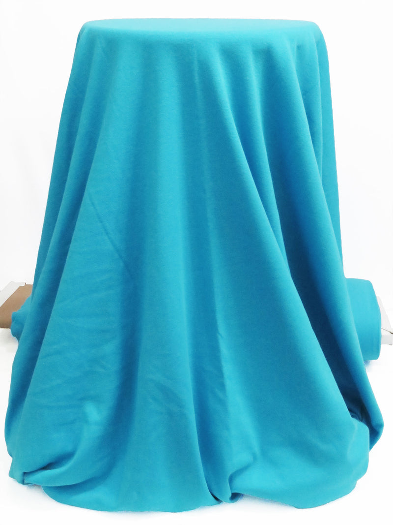 Bright Cerulean Cotton/Polyester Interlock Knit 50W