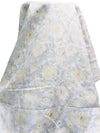 Ice Blue/White/Gold Polyester/Metallic Floral Weave Jacquard 44W