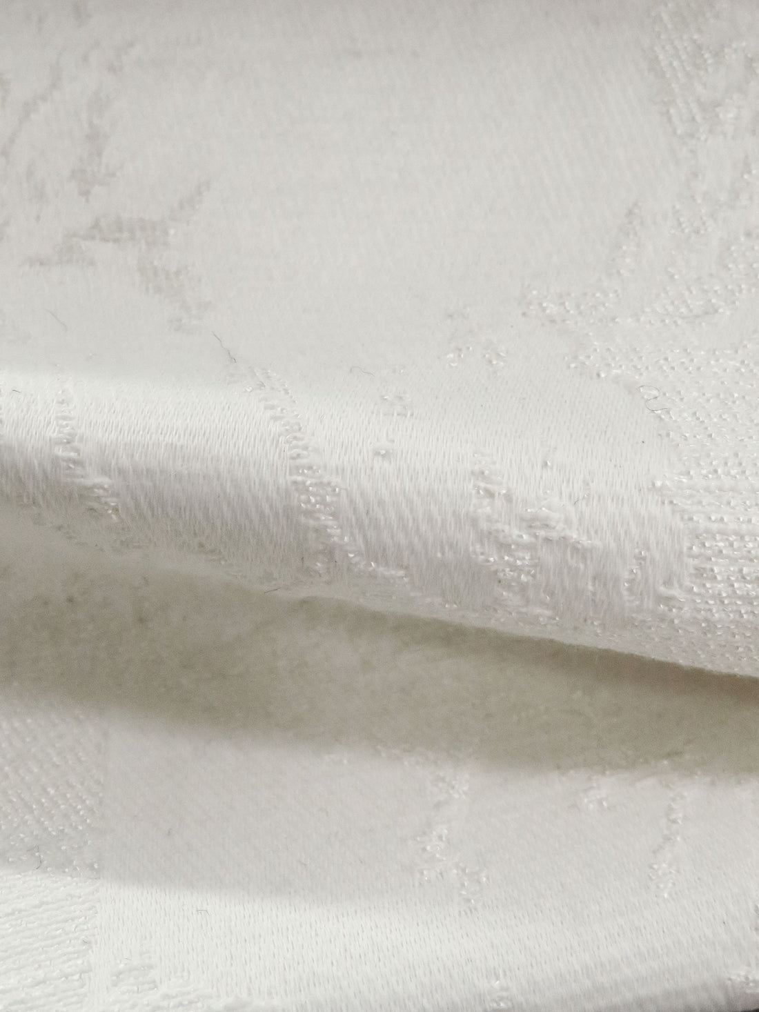 Off-White 100% Polyester Abstract Weave Jacquard Twill 55W