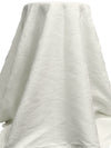 Off-White 100% Polyester Abstract Weave Jacquard Twill 55W