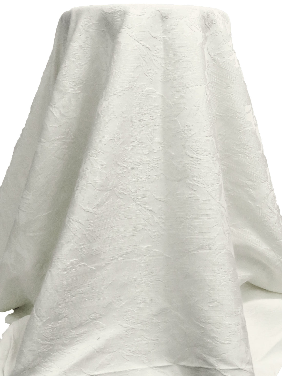 Off-White 100% Polyester Abstract Weave Jacquard Twill 55W