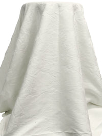 Off-White 100% Polyester Abstract Weave Jacquard Twill 55W