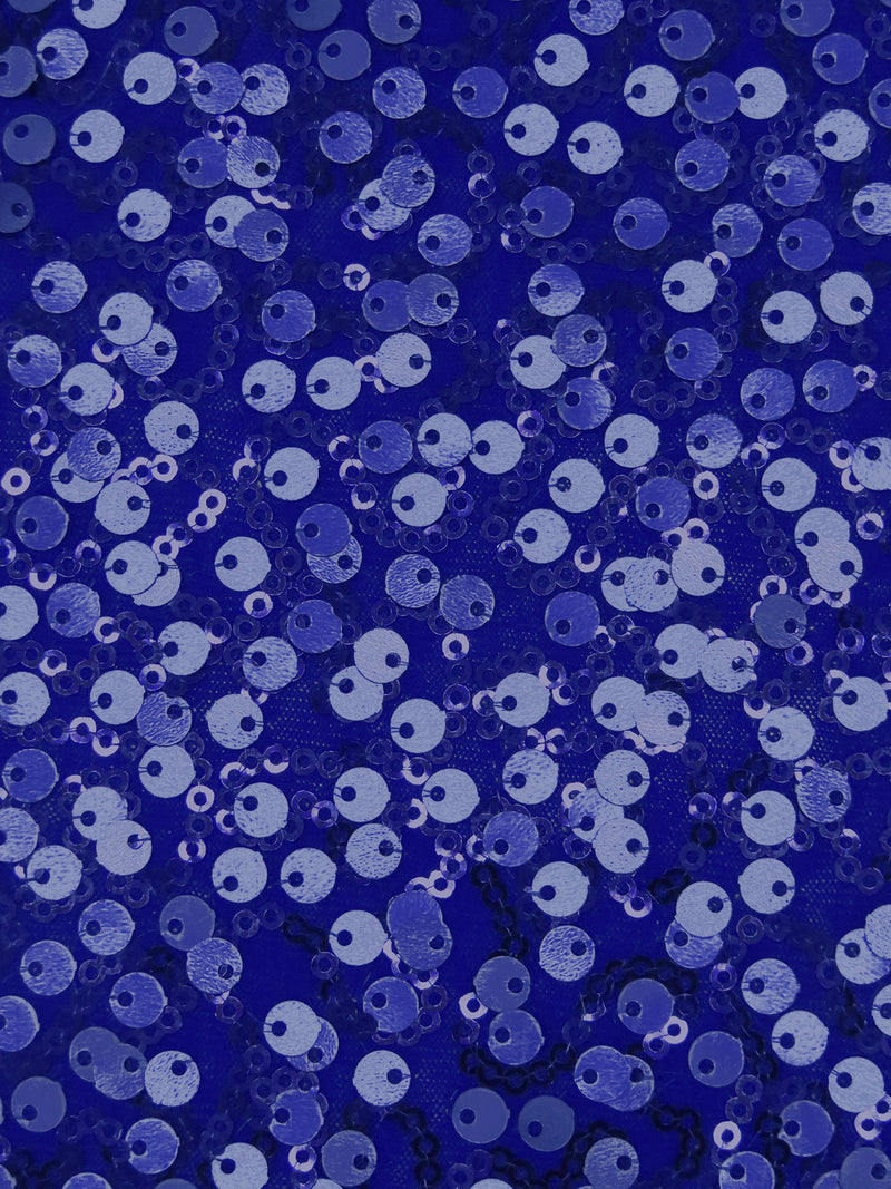 Dark Blue/Midnight Navy Polyester/Lycra Abstract Sequins On Knit 51W