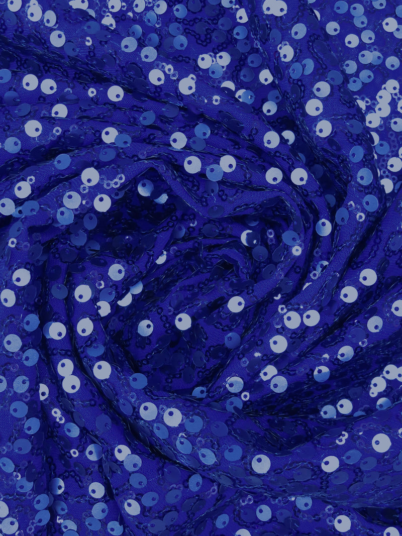 Dark Blue/Midnight Navy Polyester/Lycra Abstract Sequins On Knit 51W