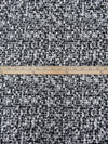 Black/Silver 100% Polyester Abstract Weave Jacquard Woven 58W