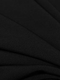 Black Polyester/Lycra ITY Knit 56W