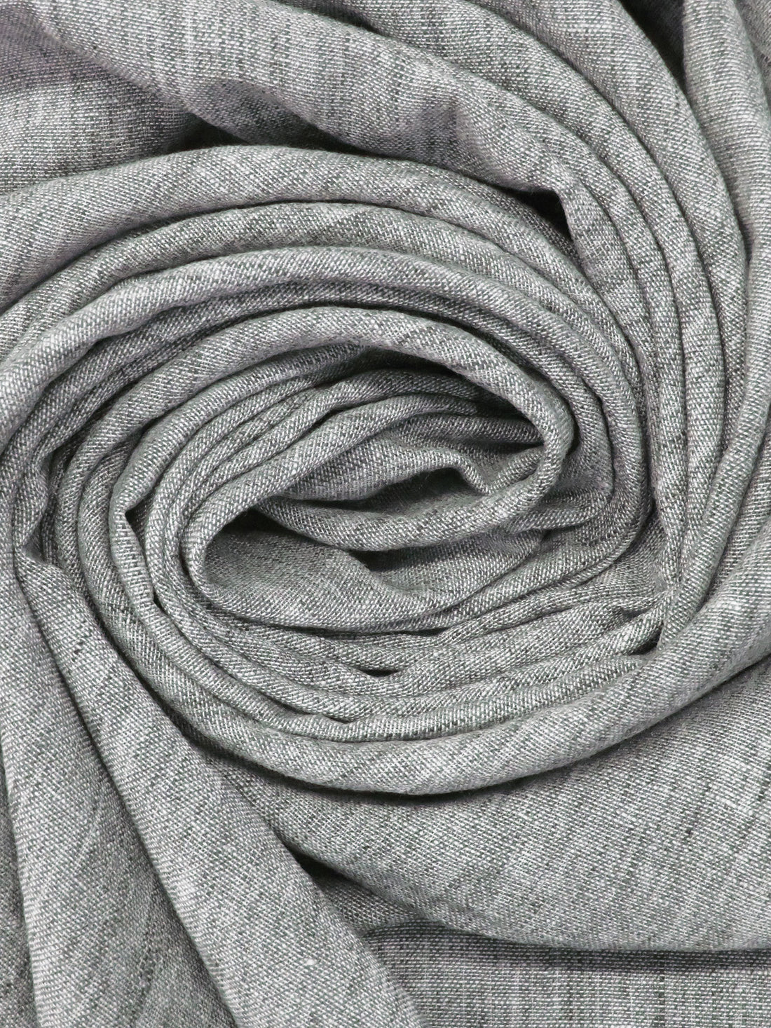 Dark Gray/White 100% Polyester Linen-Look Shirting 58W