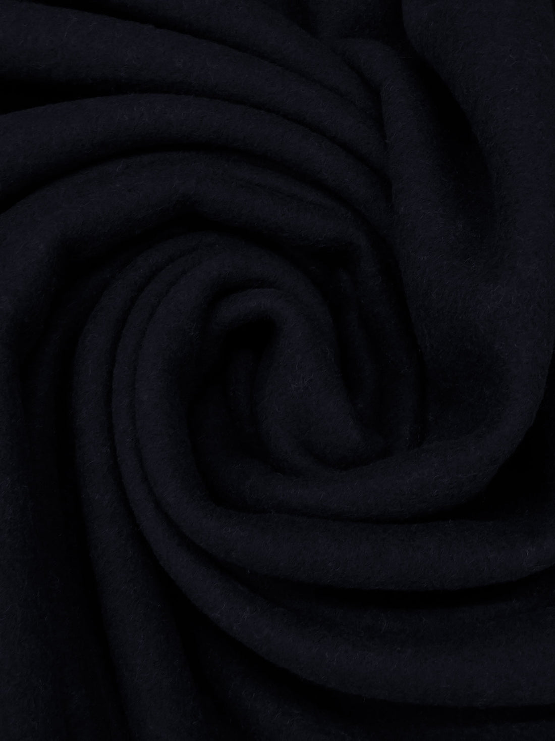 Midnight Navy Wool/Polyester Fleece Coating - NY Designer - 62W