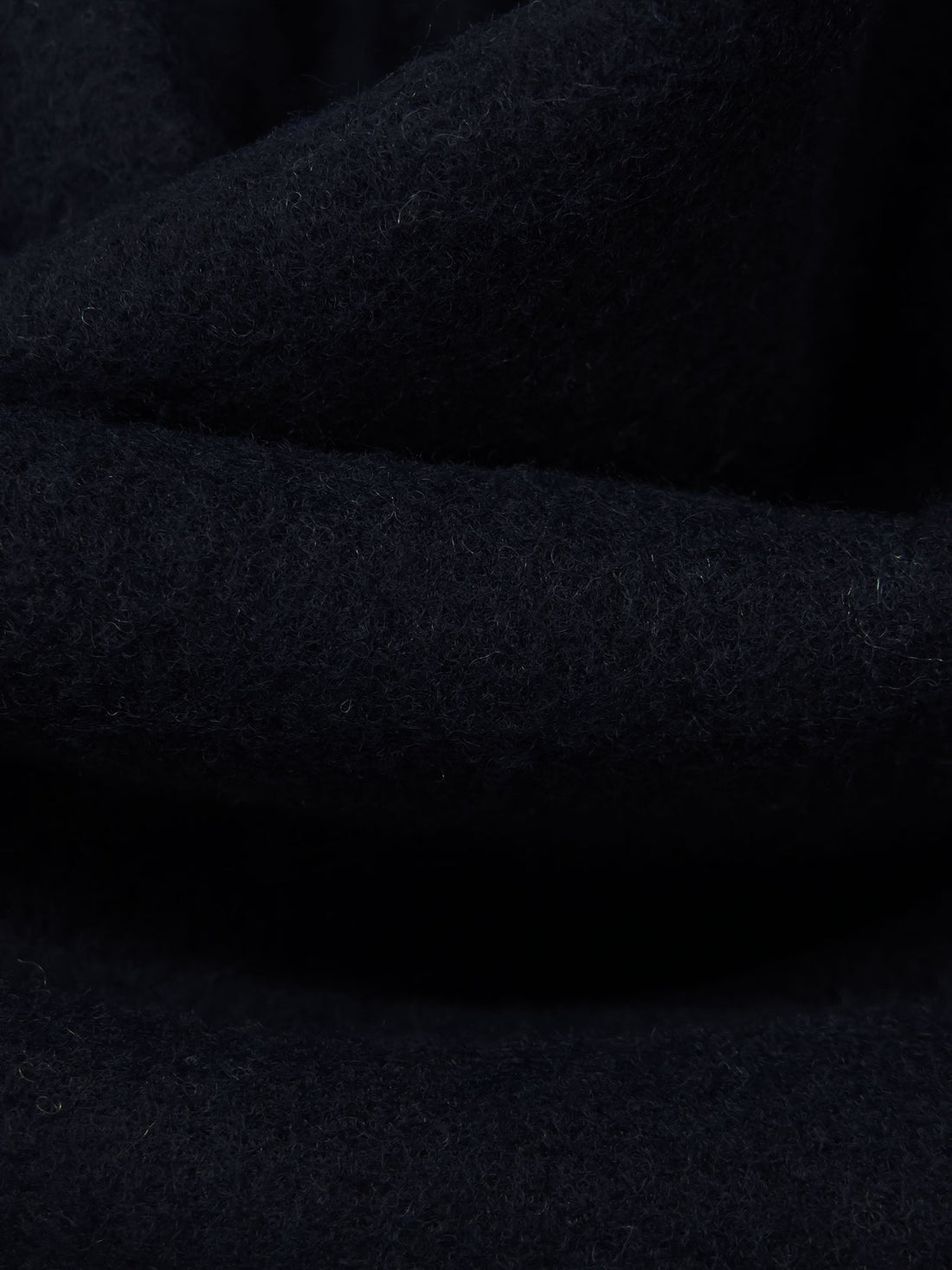 Midnight Navy Wool/Polyester Fleece Coating - NY Designer - 62W