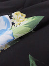 Black/Powder Blue/Sage/Multi 100% Polyester Large Floral Print Crepe Chiffon 58W