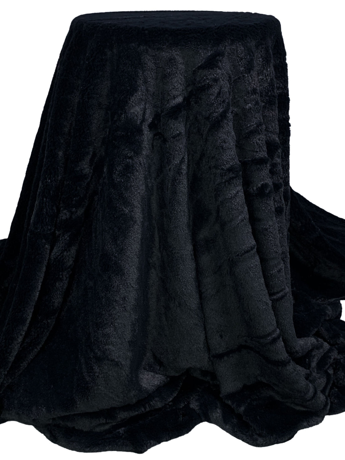 Midnight Navy 100% Polyester Faux Fur 56W