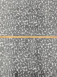 White/Black 100% Polyester Animal Design Furry Fleece 60W