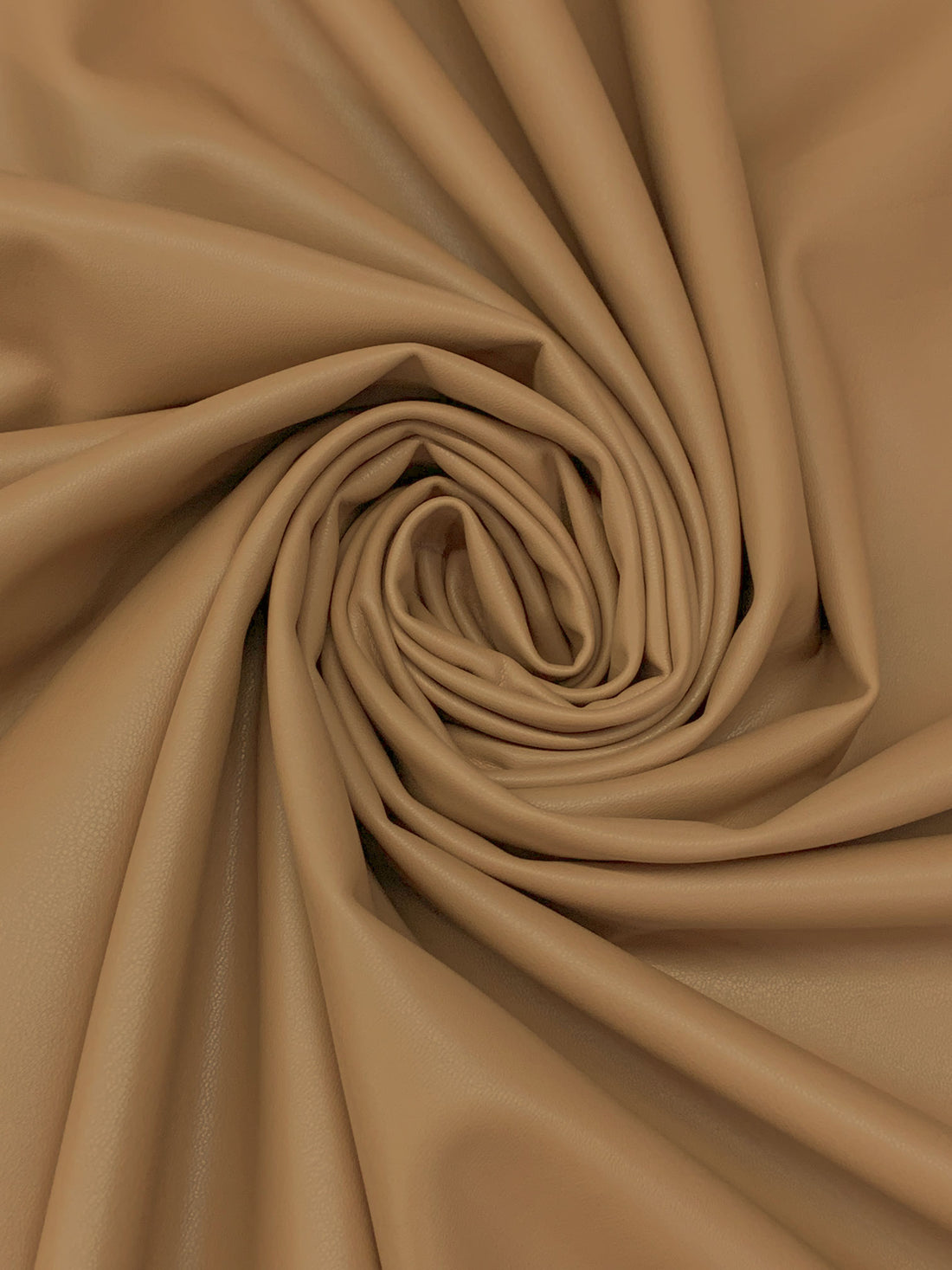 Camel Polyurethane/Lycra Stretch Faux Leather - NY Designer - 56W
