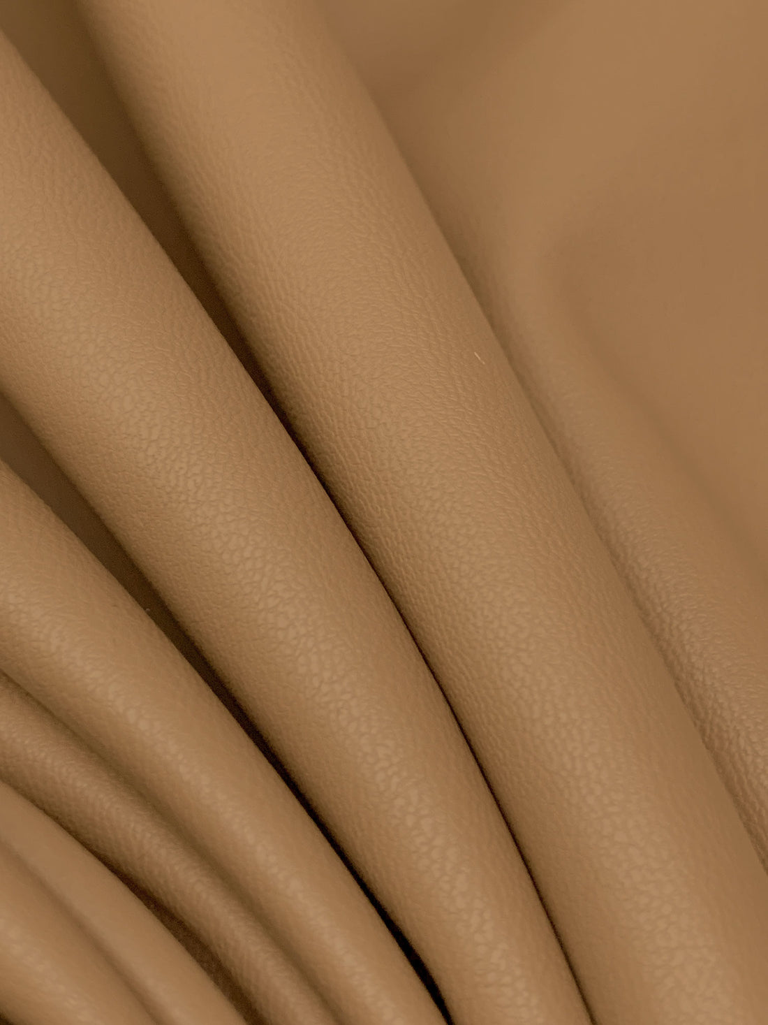 Camel Polyurethane/Lycra Stretch Faux Leather - NY Designer - 56W