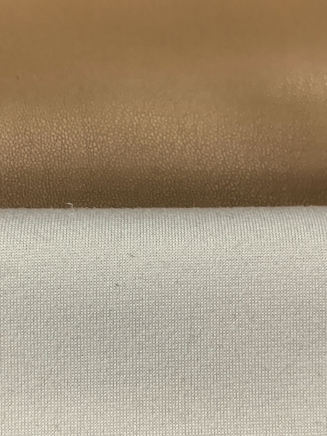 Camel Polyurethane/Lycra Stretch Faux Leather - NY Designer - 56W