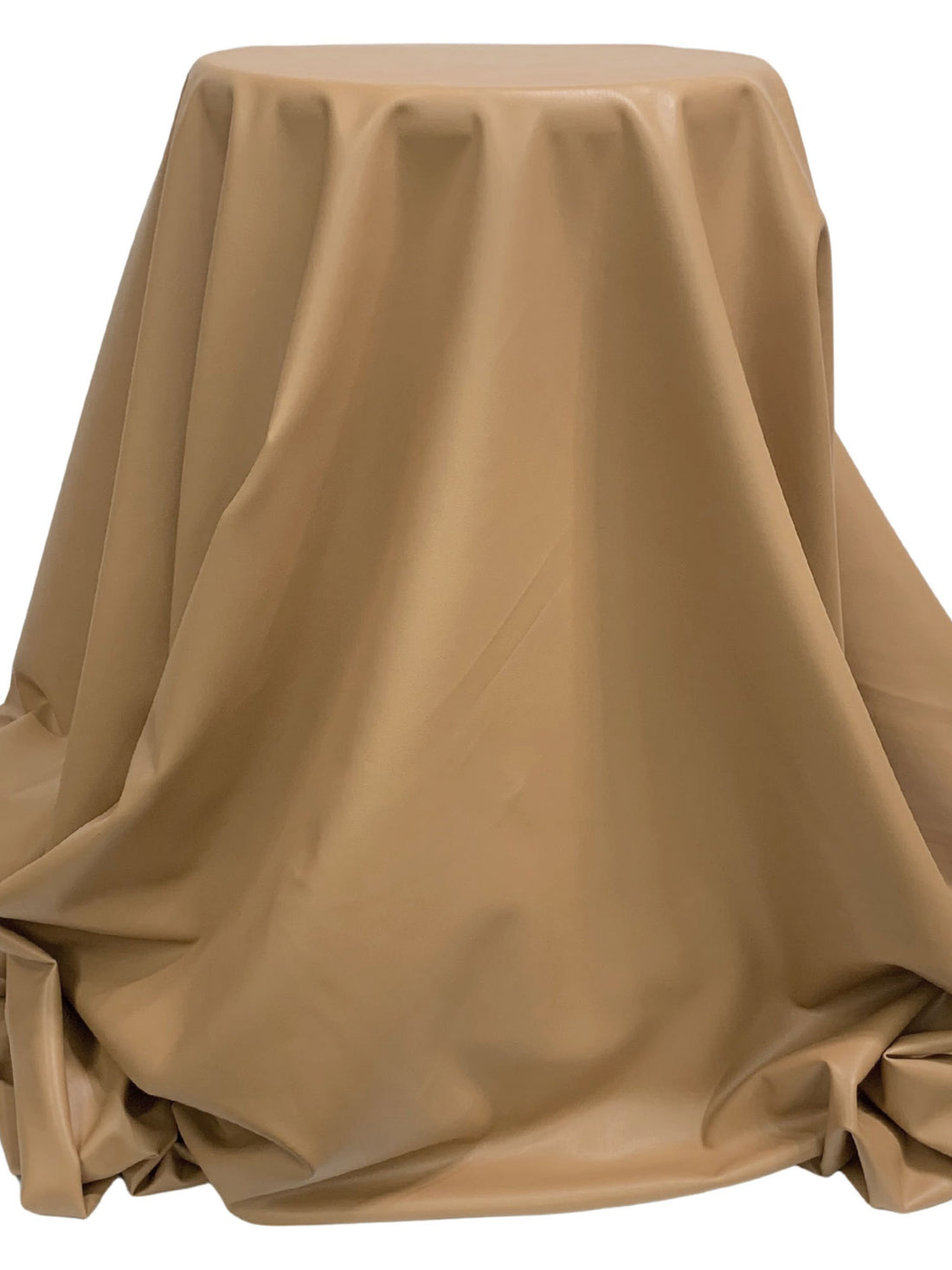 Camel Polyurethane/Lycra Stretch Faux Leather - NY Designer - 56W