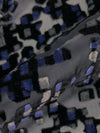 Navy/Gray/Black Polyester/Rayon Broken Mosaic Velvet Burnout Chiffon - NY Designer - 50W