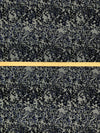 Navy/Gray/Black Polyester/Rayon Broken Mosaic Velvet Burnout Chiffon - NY Designer - 50W