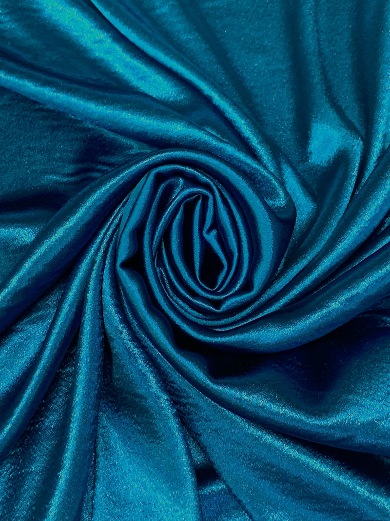 Sea Blue Polyester/Lycra Hammered Satin - NY Designer - 56W