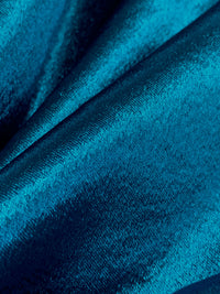 Sea Blue Polyester/Lycra Hammered Satin - NY Designer - 56W