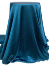 Sea Blue Polyester/Lycra Hammered Satin - NY Designer - 56W