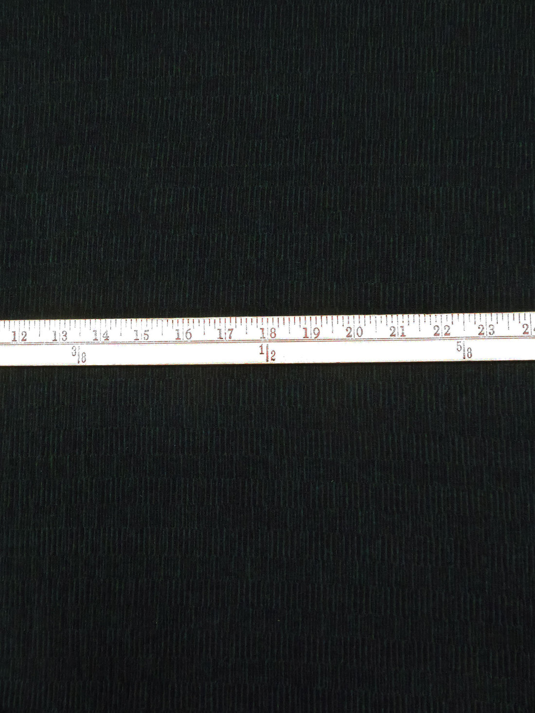 Black/Dark Jungle Green Polyester/Lycra Horizontal Stripe Novelty Weave Sweater Knit 60W