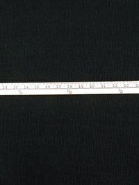 Black/Dark Jungle Green Polyester/Lycra Horizontal Stripe Novelty Weave Sweater Knit 60W