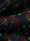Black/Douban Green/Scarlet/Multi 100% Nylon Floral Medallion Brocade 63W