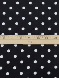 Black/White 100% Corduroy Polka Dot Print Pinwale Corduroy Shirting 54W