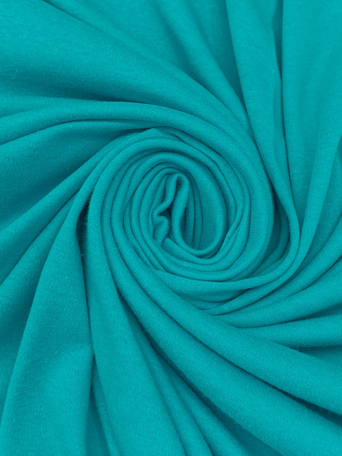 Island Turquoise Blue Cotton/Polyester Interlock Knit 58W