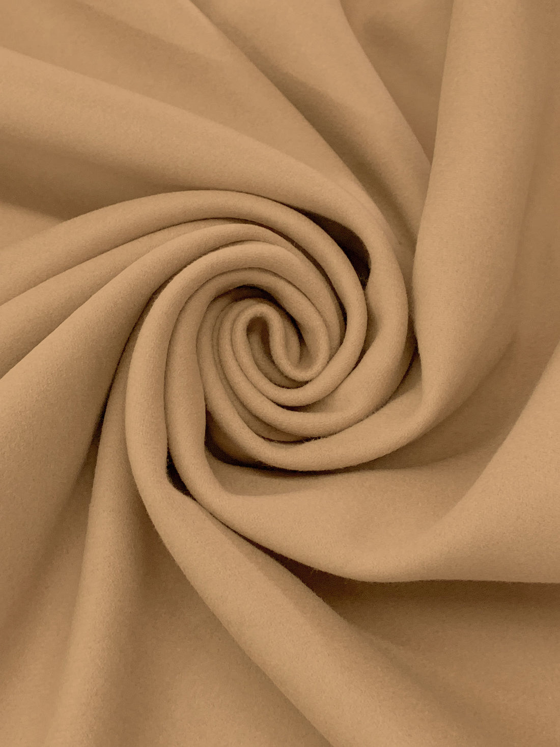 Burlywood Wool/Cashmere Coating - Imported From England - 53W