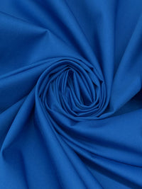 Medium Electric Blue Cotton/Polyester Fine Twill Poplin 64W