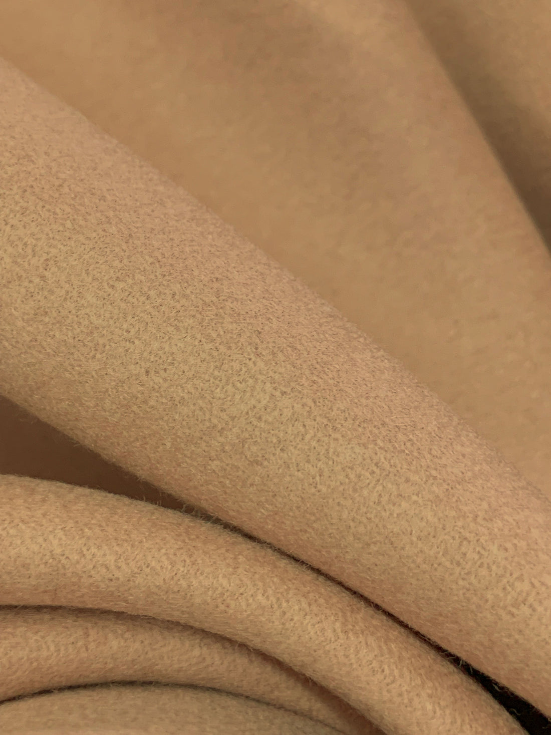 Burlywood Wool/Cashmere Coating - Imported From England - 53W