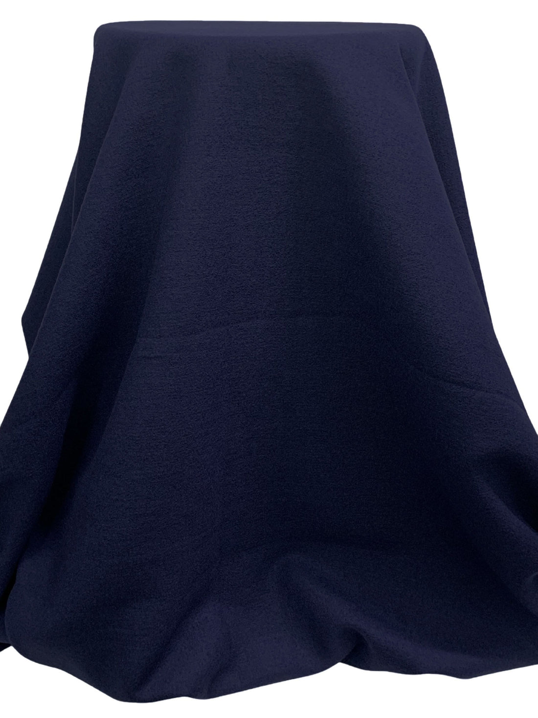 Dark Lapis Blue Wool/Nylon Felted Crepe Coating - Imported From England - 54W