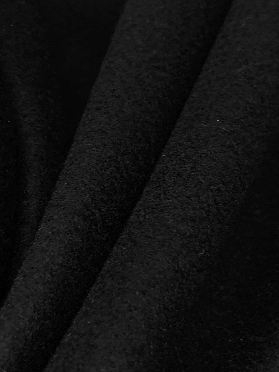 Black Wool/Cashmere Coating - Imported From England - 53W