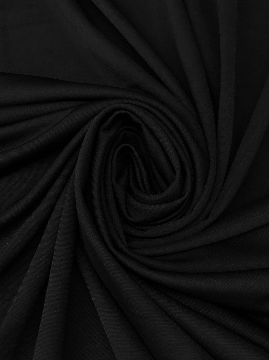 Black Polyester/Lycra Ponte Knit - NY Designer - 55W