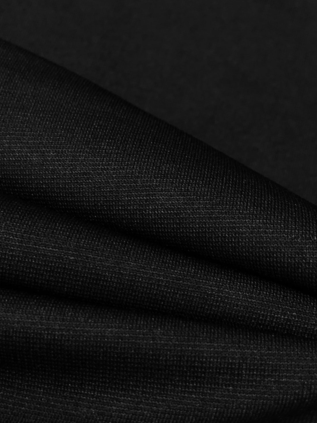 Black Polyester/Lycra Ponte Knit - NY Designer - 55W