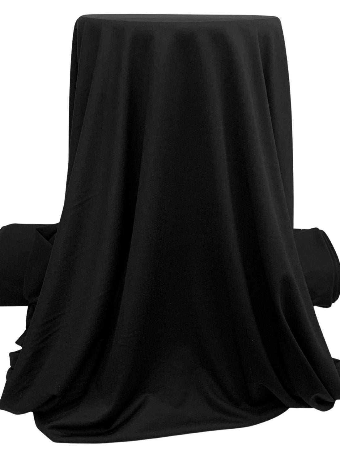 Black Polyester/Lycra Ponte Knit - NY Designer - 55W