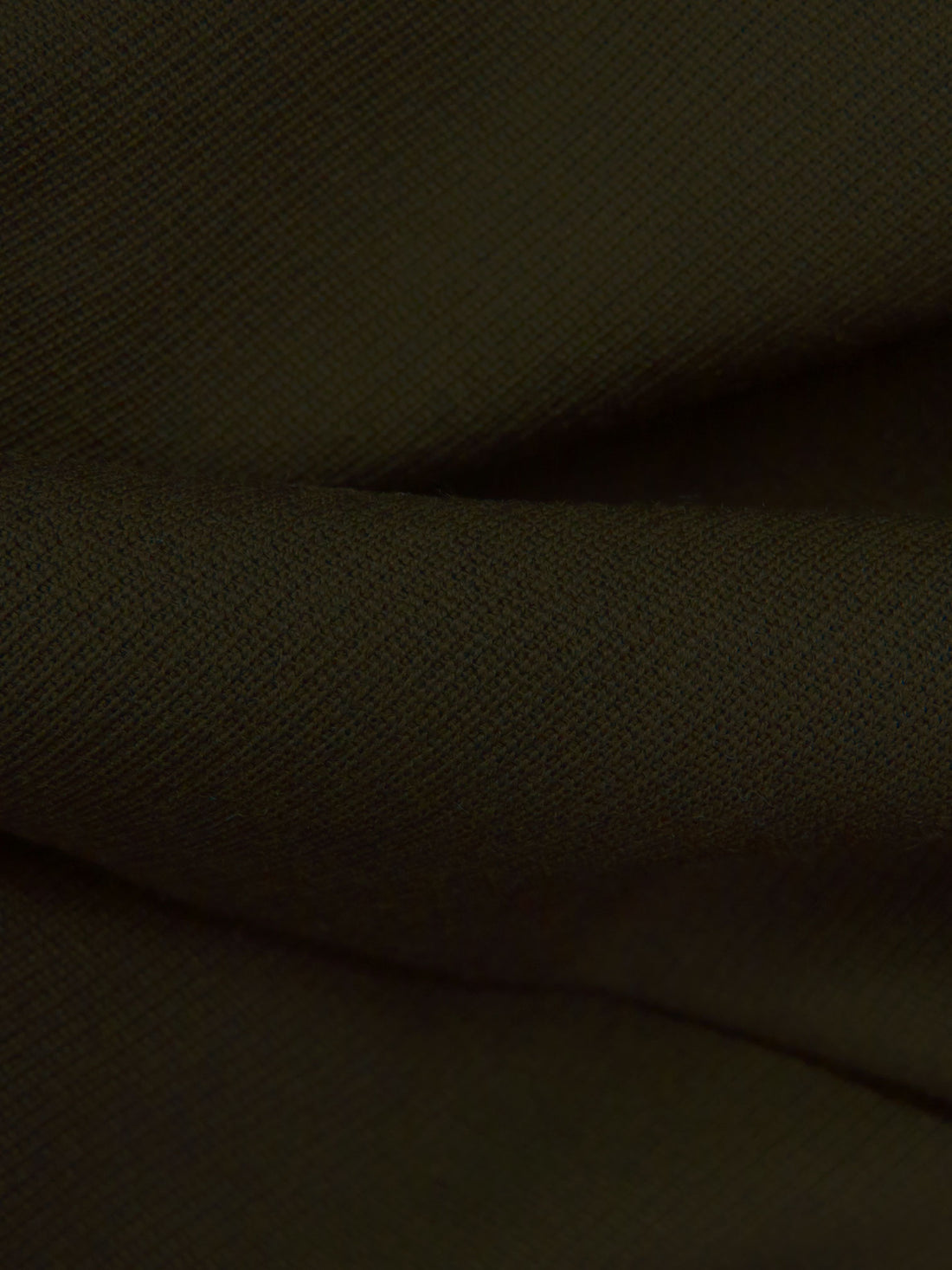 Midnight Army Green Wool/Polyester/Nylon Mini Cavalry Twill Suiting 60W