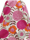 Bone/Mulberry Pink/Squash Orange/Multi 100% Cotton Large Abstract Floral Stem Print Duck Canvas 54W