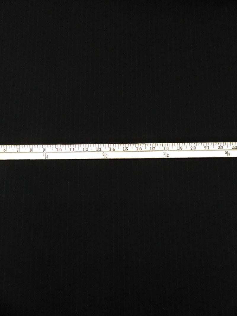 Black/Light Gray Polyester/Rayon/Lycra Vertical Pinstripe Stretch Suiting 58W