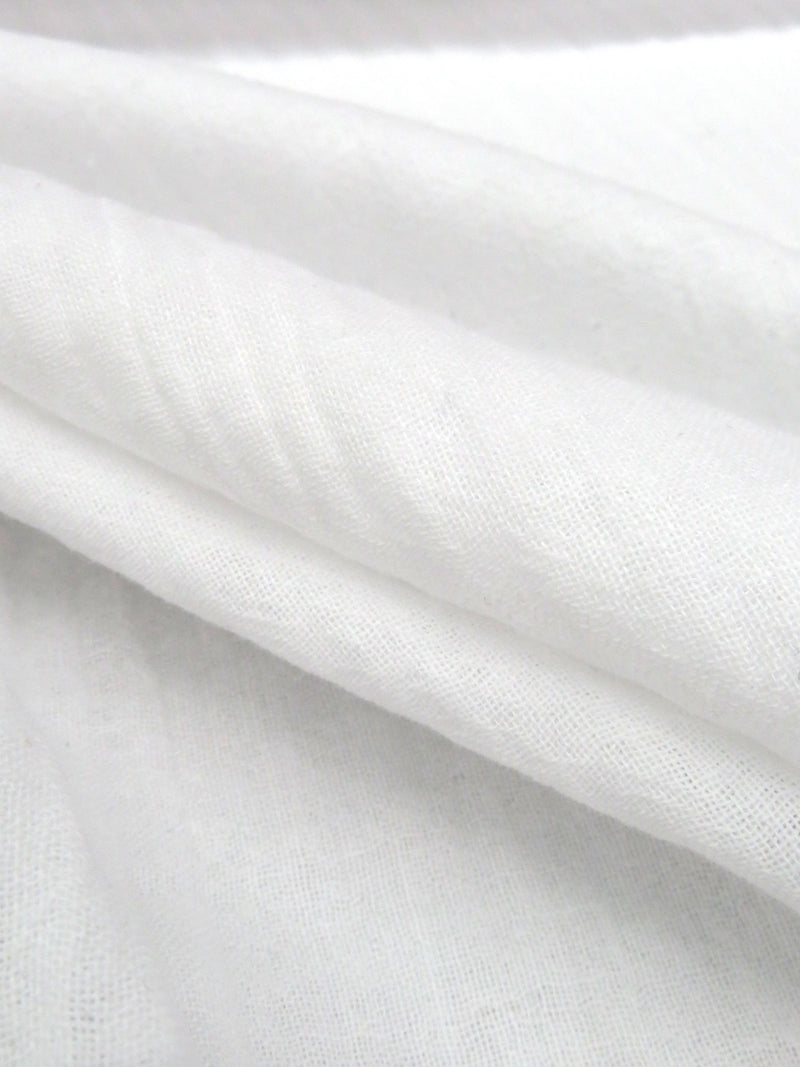 White 100% Cotton Double Gauze - NY Designer - 58W