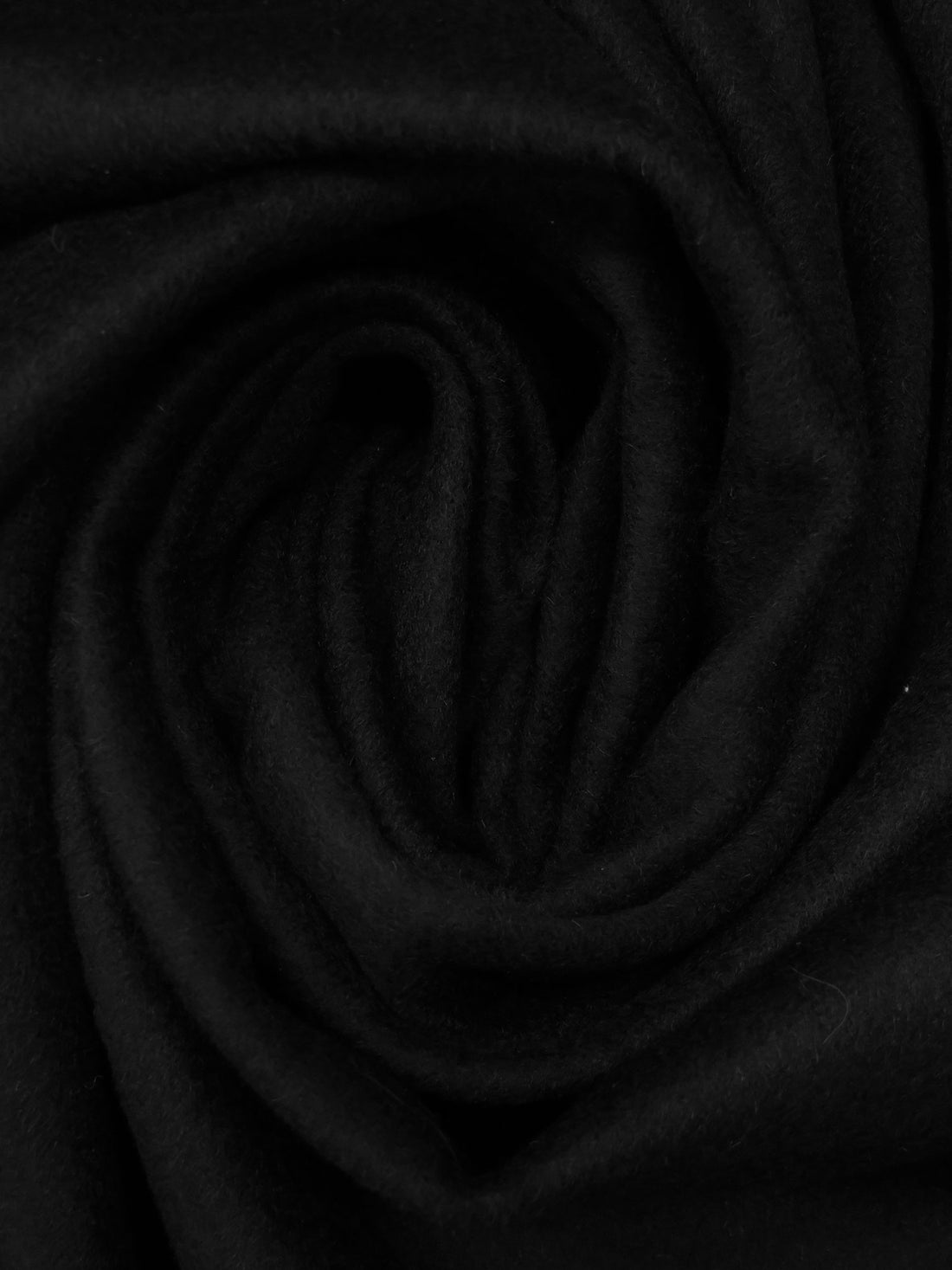 Spider Black 100% Wool Napped Suiting - NY Designer - 60W