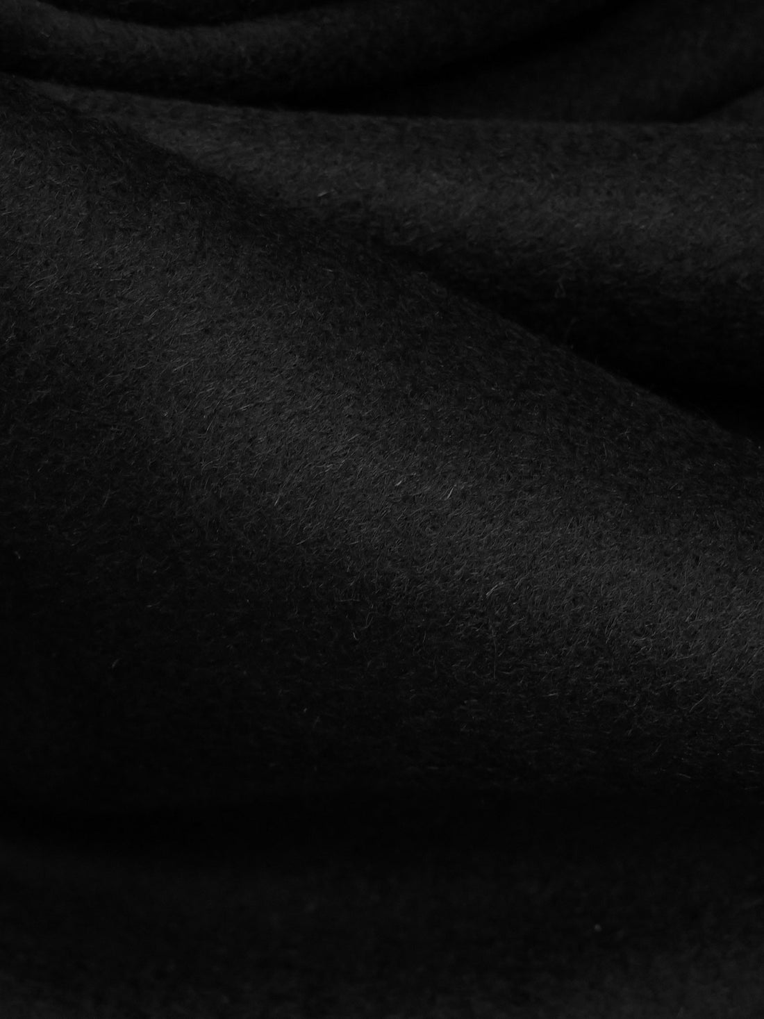 Spider Black 100% Wool Napped Suiting - NY Designer - 60W