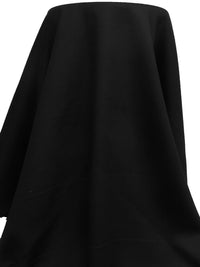 Spider Black 100% Wool Napped Suiting - NY Designer - 60W