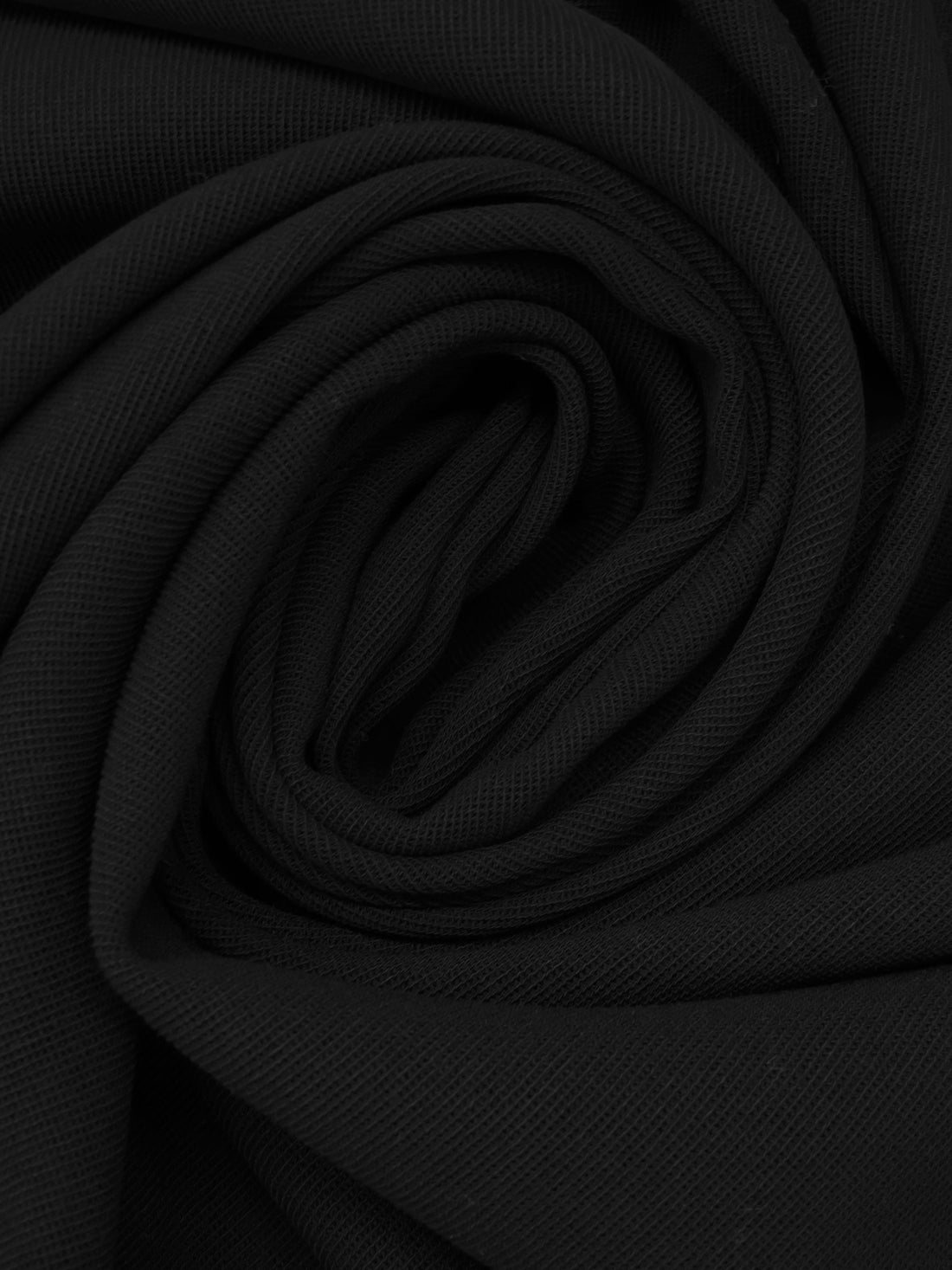 Spider Black 100% Wool Tricotine Suiting - NY Designer - 56W